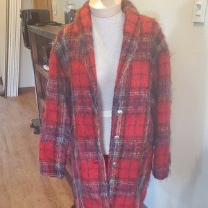 Vintage Scottish plaid wool jacket